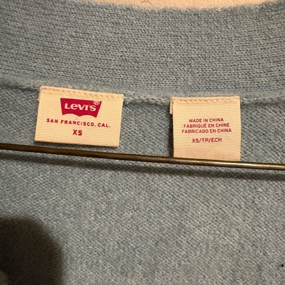 Levi’s Dad Cardigan Sweater Blue Size XS Soft Cozy Stretch - Picture 6 of 11